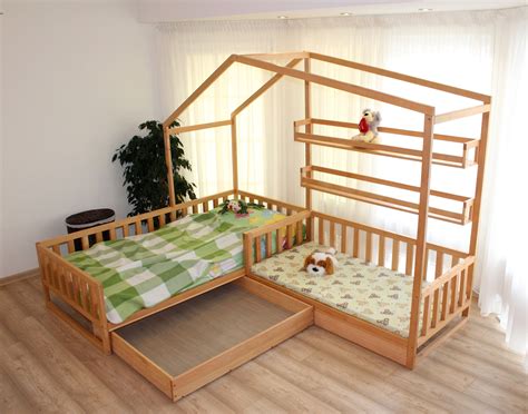 toddler house beds  slats montessori style bed