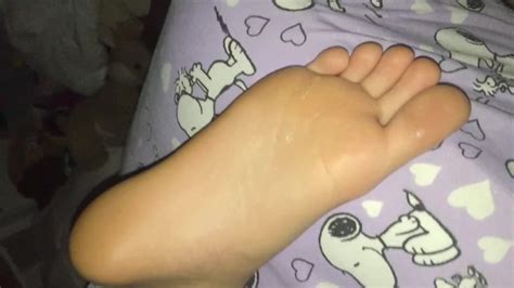 sleeping teen feet