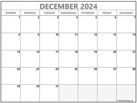 december  calendar  printable calendar  december