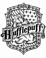 Hufflepuff Potter Harry Crest House Hogwarts Diy Vector Choose Board Svg Coloriage sketch template