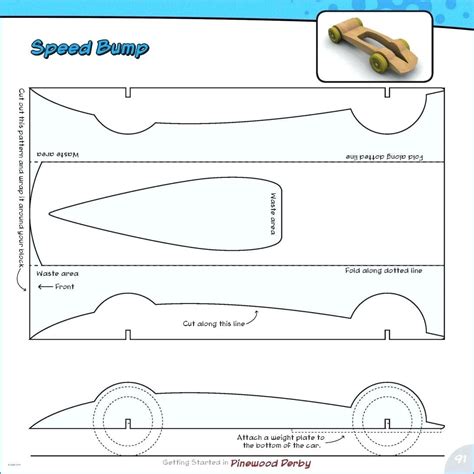 pinewood derby car templates addictionary