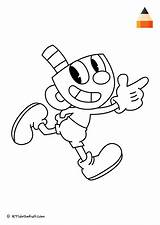 Mugman Cuphead Letsdrawkids Cute sketch template