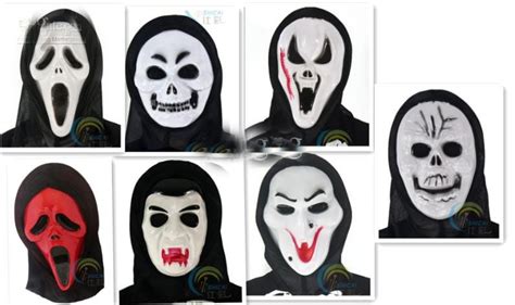 halloween spoof scary face masks zombies screaming mask bnmhjk   piece