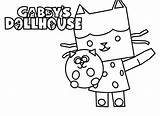 Dollhouse Gabbys Gabby Mercat Pandy Guide4moms Popular Cakey sketch template