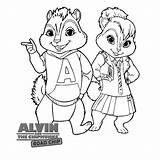 Alvin Chipmunks Kleurplaat Kleurplaten Chipette sketch template