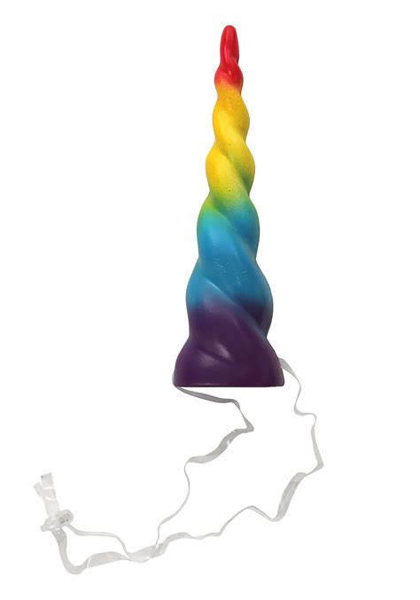 unicorn spiral horn rainbow