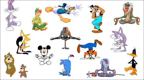 disney  yoga montagejpg  yoga cartoon yoga  kids yoga world