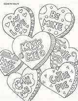 Coloring Pages Heart Printable Valentines Valentine Candy Colouring Adult Adults Hearts Conversation Doodle Sheets Color Cards Kids Alley Getcolorings Natlie sketch template