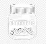 Nutella Peanut sketch template