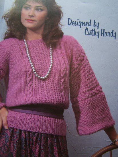 1 cent usa sandh vintage knitting patterns misses pullover knit sweaters
