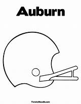 Coloring Auburn Logo Pages Template University sketch template