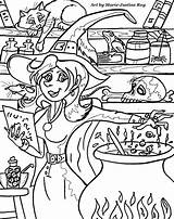Coloriage Halloween Coloring Sorcière Witches Pages Justine Roy Marie Artist Choose Board Illustrator Witch Adult Crafts sketch template