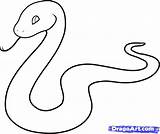 Snake Snakes Python Slang Reptile Reptiles Dragoart sketch template