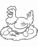 Hen Coloring Pages Print Eggs Topcoloringpages Chicken Color Nest Sheets Chicks Cartoon Egg Sheet Bird Getcolorings Happy Birds Her Children sketch template