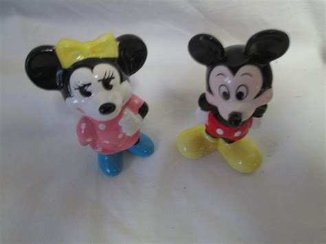 Vintage Mickey Mouse And Minnie Mouse Small Ceramic
