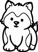 Husky Siberian Puppie Ferrisquinlanjamal Clipartmag sketch template
