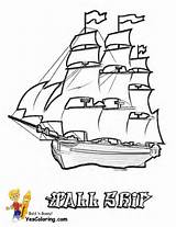Ship Coloring Pages Ships Sailing Tall Drawing Kids Navy Cargo Pirate Boats Sky Colouring Printables Sheet Cool Yescoloring Getdrawings Drawings sketch template