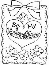 Valentine Coloring Valentines Pages Card Printable Cards Heart Happy Print Color Kids Sheets Colouring Sympathy Printables Book Getcolorings Fresh Getdrawings sketch template