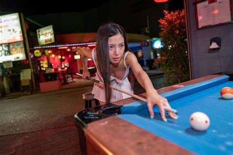 Relaxing And Playing Pool With No Bra Or Panties Preview September