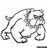 Bulldog Coloring Pages Animals Color Printable sketch template