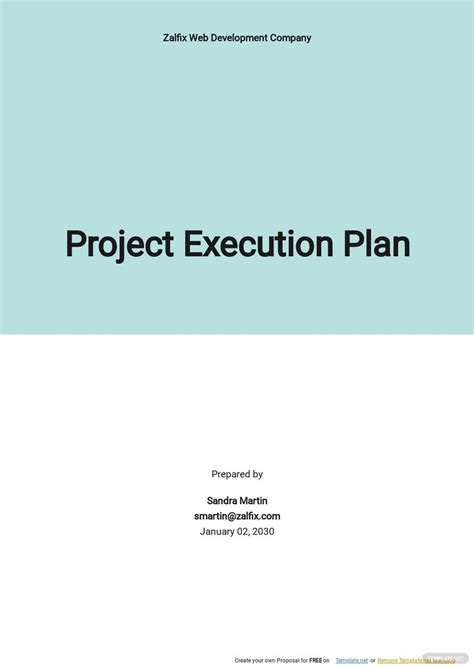 execution plans templates format   templatenet