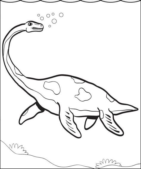 sea dinosaur coloring pages lets coloring  world