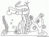 Coloring Pages Underwater Scene Popular sketch template