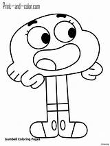 Gumball Amazing Drawing Watterson Family Coloring Pages Getdrawings sketch template