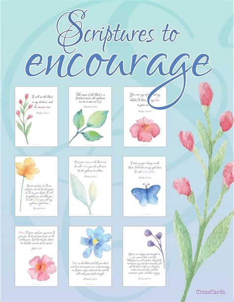 scripture  encourage   printable  scripture cards