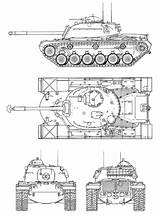 Blueprint Patton M48 Blueprints Armored Armor Lav sketch template