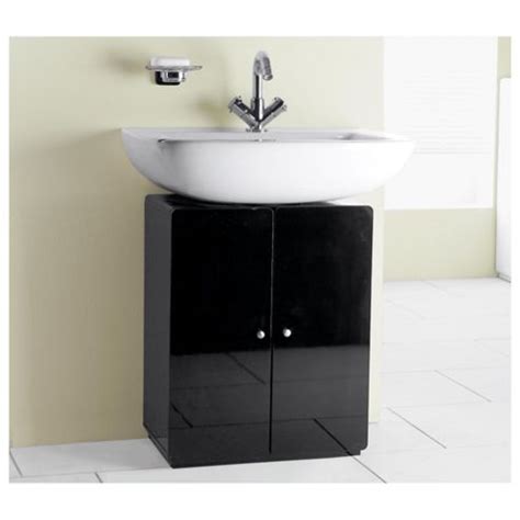 buy stockholm black gloss  sink cupboard   bathroom