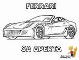 Ferrari Coloring Pages Car Aperta Sa Yescoloring Workhorse sketch template