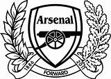 Arsenal Coloring Pages Logo Fc London Template Getdrawings Tilbake Kom Logos sketch template