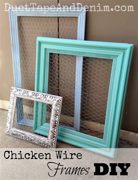 Chicken Wire Frames Diy Repurposed Thrift Store Find