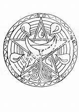 Coloring Pages Wiccan Printable Pagan Adults Getdrawings Getcolorings sketch template