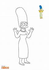 Marge Triste Simpsons sketch template