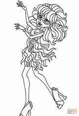 Coloring Ghoulia Dance Pages sketch template