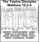 Disciples Apostles Twelve Story Designlooter Coloringhome sketch template