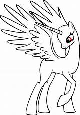 Mlp Base Pony Princess Alicorn Template Little Drawing Bases Coloring Pages Drawings Blank Body Deviantart Female Draw Sketch Easy Equestria sketch template