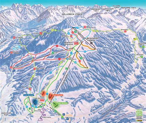 ski map kleinwalsertal oberstdorf germany