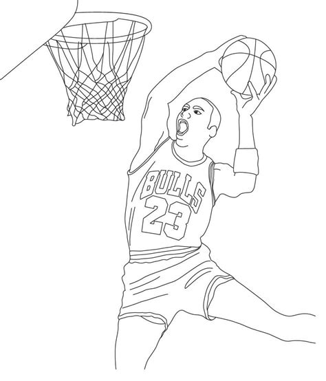 young michael jordan coloring page  printable coloring pages  kids