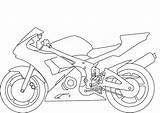 Bike Coloring Pages Outline Motorbike Colouring Yamaha Drawing R6 Motorcycle Street Dirt Printable Print Drawings Color Cartoon Forum Getdrawings Getcolorings sketch template