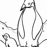 Coloring Penguin King Emperor Getcolorings Kids Color sketch template