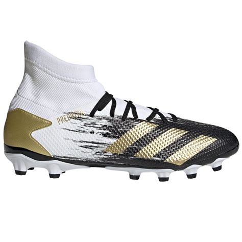 adidas predator  gras kunstgras voetbalschoenen fxg wit goud zwart voetbalclub