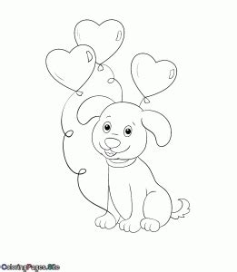 happy valentines day coloring pages dog menestreistear