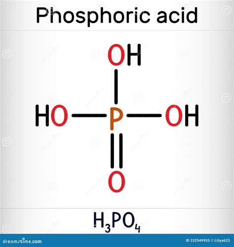 phosphoric acid orthophosphoric acid hpo   mineral   vector