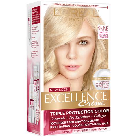 loreal paris excellence creme permanent hair color nb lightest natural blonde shop hair