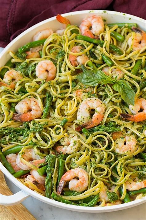 Pesto Pasta With Shrimp And Asparagus Cooking Classy