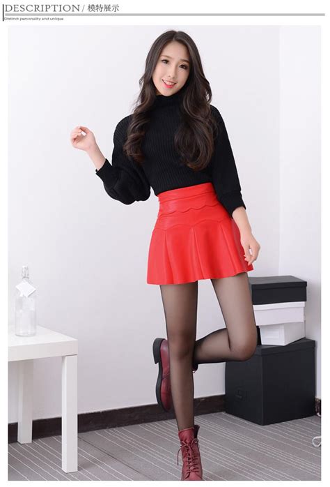 Autumn Vintage Women Fashion Korean Sexy Pleated Skirt