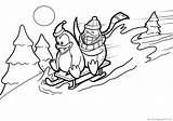 Sledge Penguins sketch template